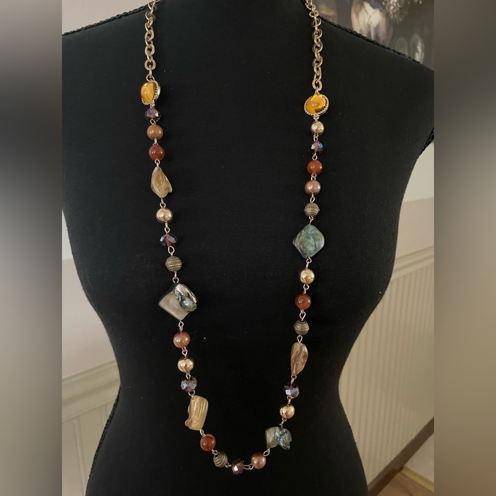 Elegant Multi-Color Beaded Necklace